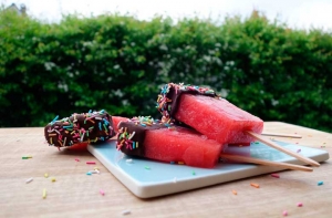 Watermelon popsicles