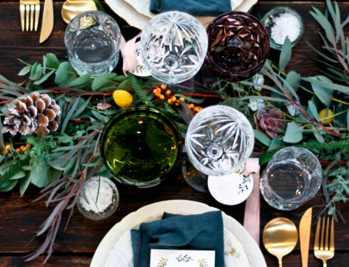 Traditional Christmas table with a twist